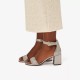 CLARKS</br>Γυναικεία Πέδιλα Χρυσό Δέρμα EZORIA MAE Clarks CLARKS</br>Γυναικεία Πέδιλα Χρυσό Δέρμα EZORIA MAE Clarks