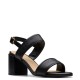 CLARKS</br>Γυναικεία Πέδιλα Μαύρο Δέρμα EZORIA SLING Clarks CLARKS</br>Γυναικεία Πέδιλα Μαύρο Δέρμα EZORIA SLING Clarks
