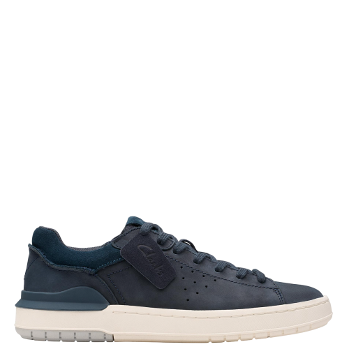 Ανδρικά Sneakers Μπλε Nubuck Δέρμα COURT LITE2 RUN Clarks Ανδρικά Sneakers Μπλε Nubuck Δέρμα COURT LITE2 RUN Clarks