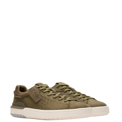 Ανδρικά Sneakers Χακί Nubuck Δέρμα COURT LITE2 RUN Clarks