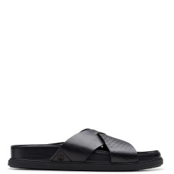 Ανδρικές Παντόφλες Μαύρο Δέρμα TORFORD CROSS Clarks
