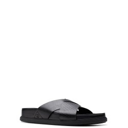 Ανδρικές Παντόφλες Μαύρο Δέρμα TORFORD CROSS Clarks