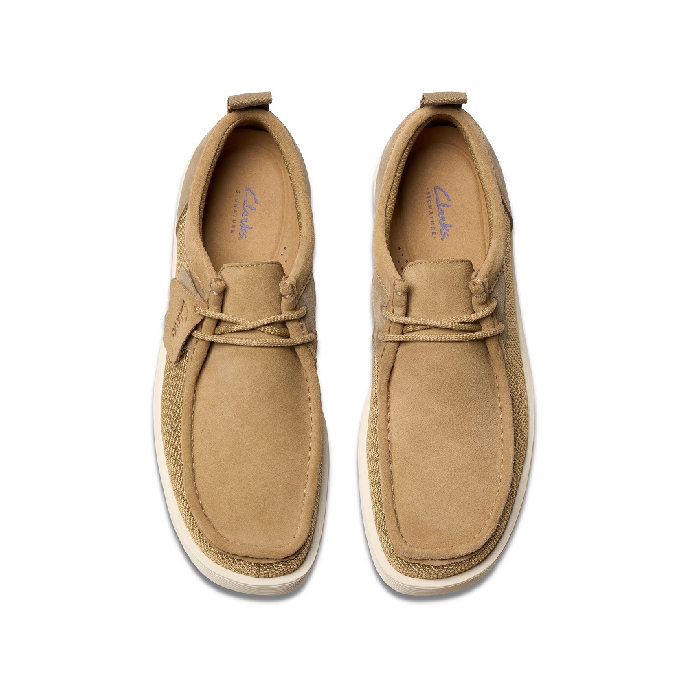 CLARKS</br>Ανδρικά Δετά Παπούτσια Μπεζ Suede/Ύφασμα WALLABEE FTR2 LO Clarks CLARKS</br>Ανδρικά Δετά Παπούτσια Μπεζ Suede/Ύφασμα WALLABEE FTR2 LO Clarks