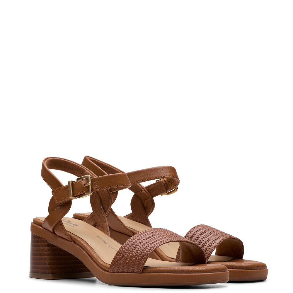 CLARKS</br>Γυναικεία Πέδιλα Ταμπά Δέρμα JAYLAN RAY Clarks CLARKS</br>Γυναικεία Πέδιλα Ταμπά Δέρμα JAYLAN RAY Clarks