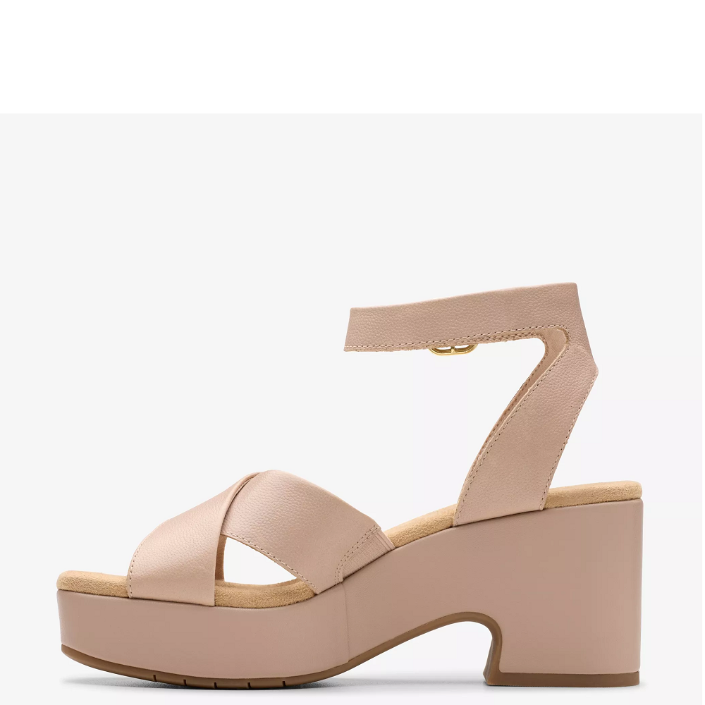 CLARKS</br>Γυναικείες Πλατφόρμες Μπεζ Δέρμα NERISA PEARL Clarks CLARKS</br>Γυναικείες Πλατφόρμες Μπεζ Δέρμα NERISA PEARL Clarks