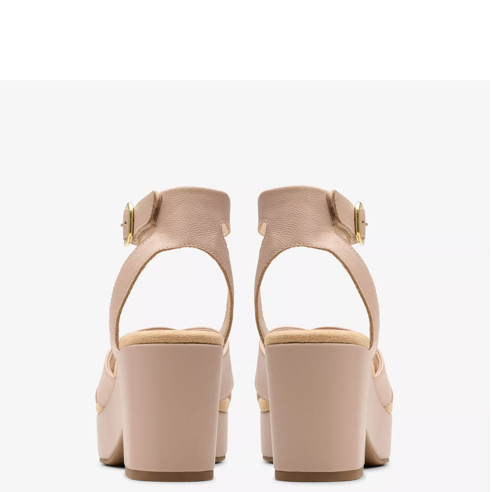 CLARKS</br>Γυναικείες Πλατφόρμες Μπεζ Δέρμα NERISA PEARL Clarks CLARKS</br>Γυναικείες Πλατφόρμες Μπεζ Δέρμα NERISA PEARL Clarks