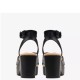 CLARKS</br>Γυναικείες Πλατφόρμες Μαύρο Δέρμα NERISA PEARL Clarks CLARKS</br>Γυναικείες Πλατφόρμες Μαύρο Δέρμα NERISA PEARL Clarks