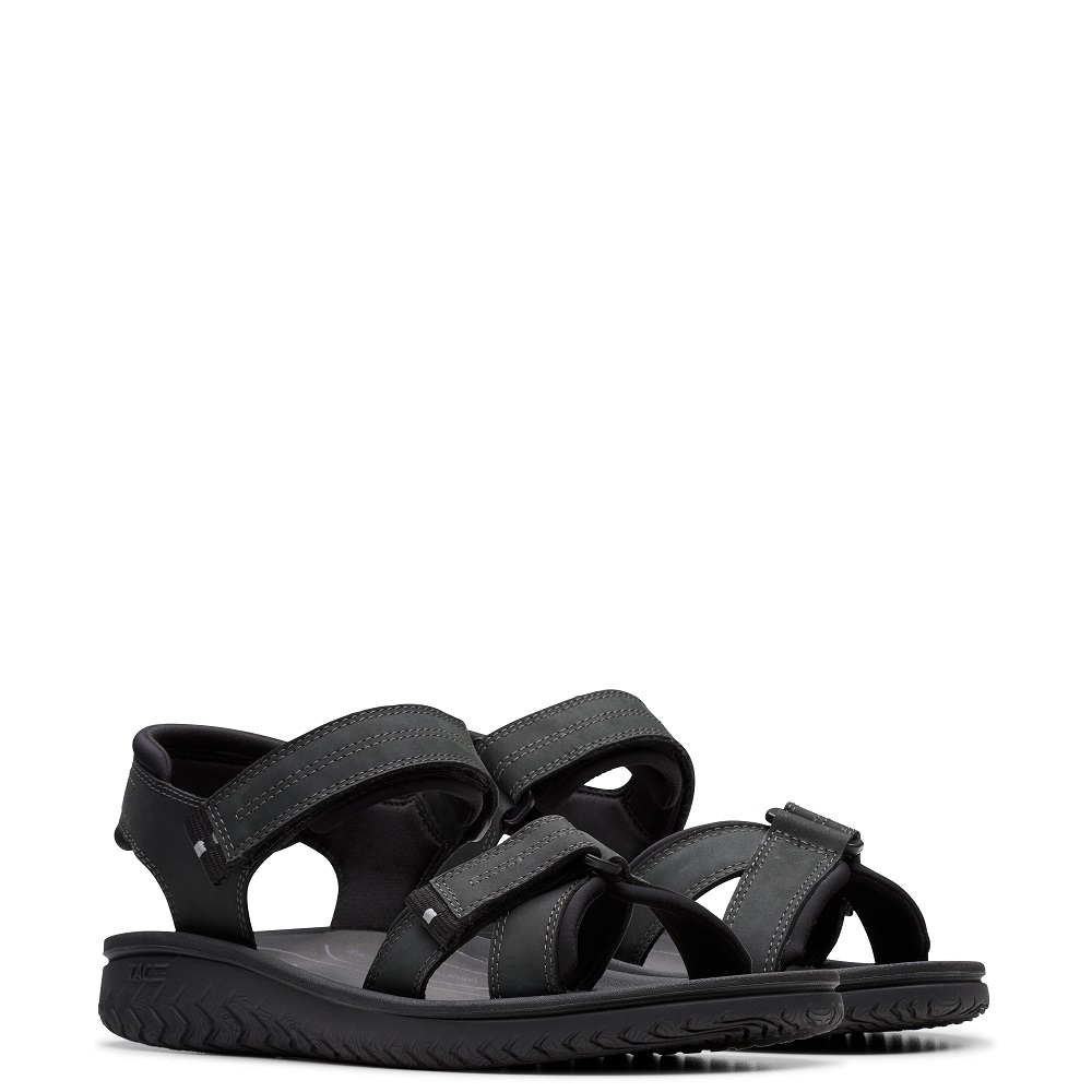 CLARKS</br>Ανδρικά Πέδιλα Μαύρο WESLEY SHORE Clarks CLARKS</br>Ανδρικά Πέδιλα Μαύρο WESLEY SHORE Clarks