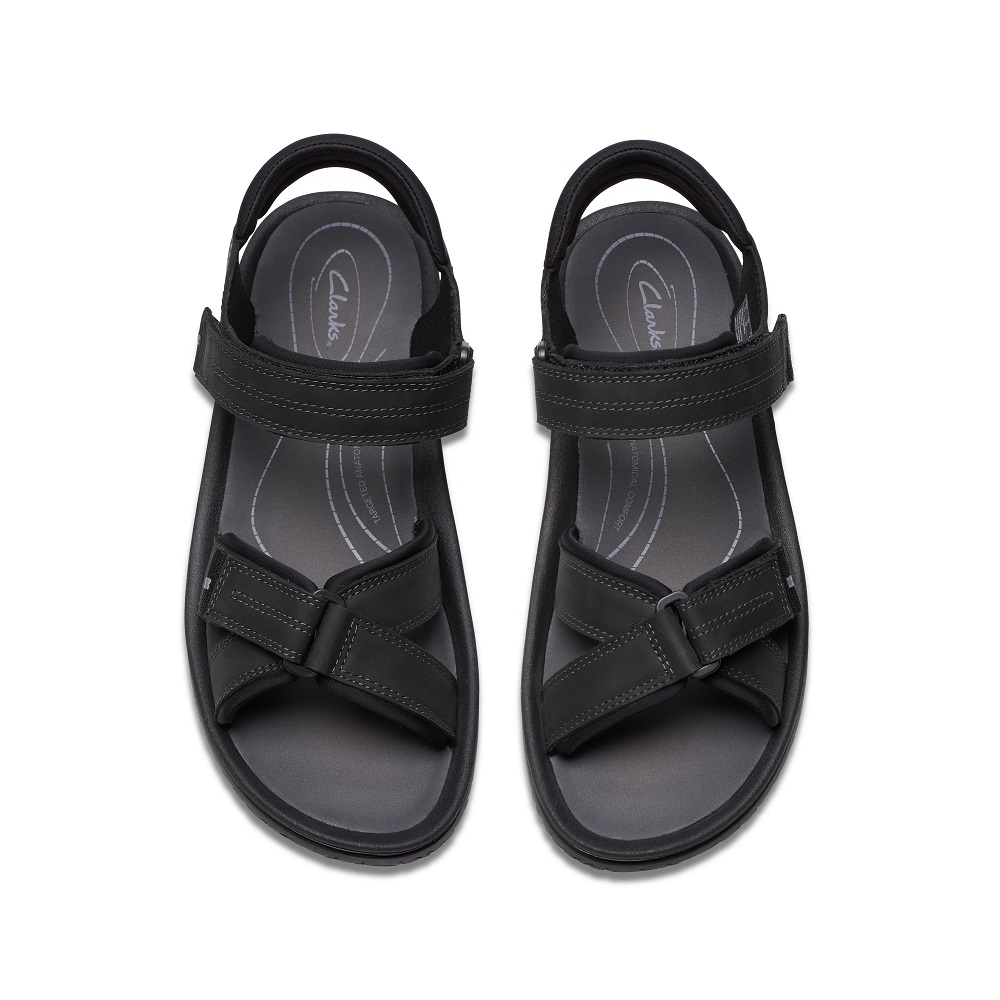 CLARKS</br>Ανδρικά Πέδιλα Μαύρο WESLEY SHORE Clarks CLARKS</br>Ανδρικά Πέδιλα Μαύρο WESLEY SHORE Clarks