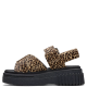 CLARKS</br>Γυναικεία Flatform Σανδάλια Λεοπάρ Πόνυ EVAMAR WISH Clarks CLARKS</br>Γυναικεία Flatform Σανδάλια Λεοπάρ Πόνυ EVAMAR WISH Clarks