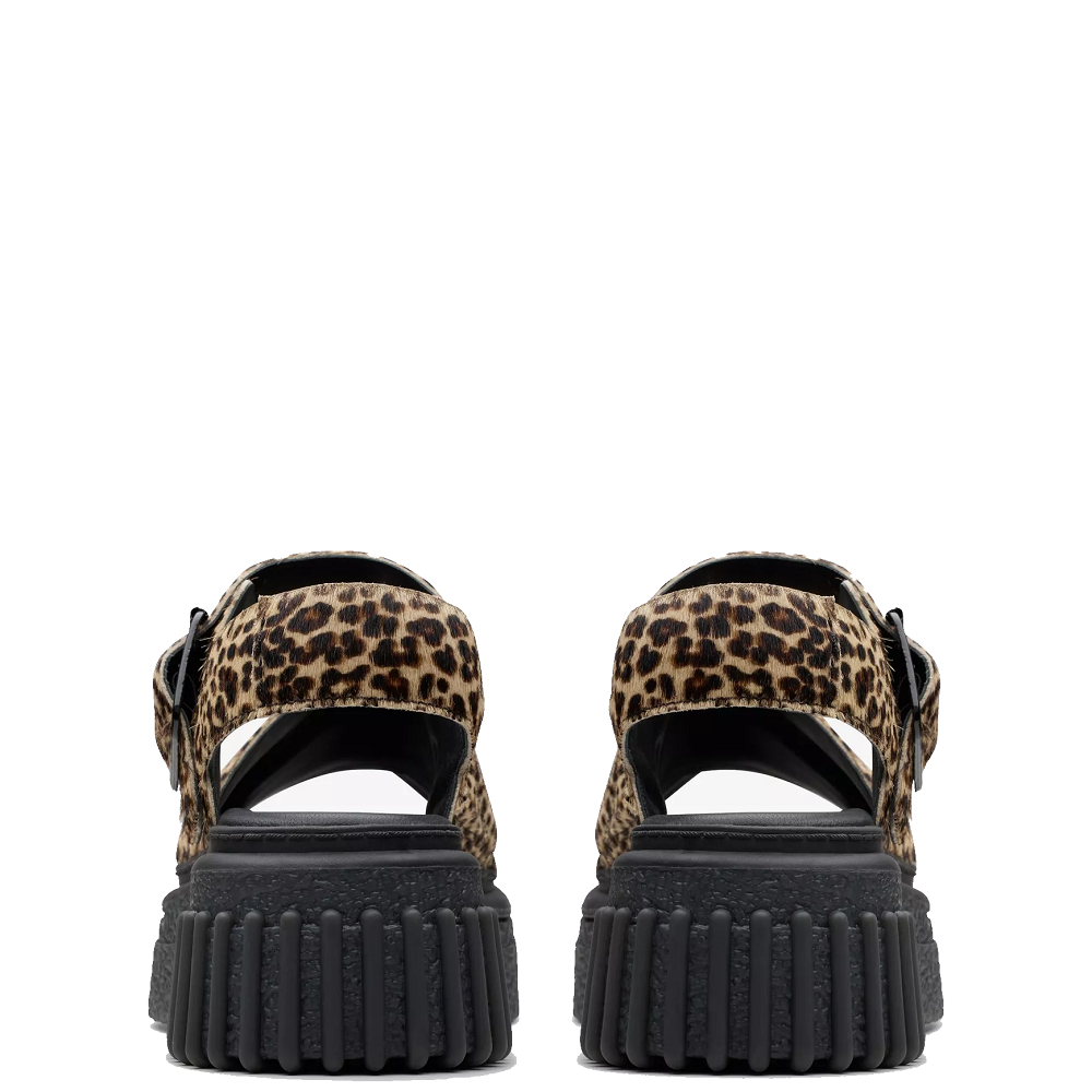 CLARKS</br>Γυναικεία Flatform Σανδάλια Λεοπάρ Πόνυ EVAMAR WISH Clarks CLARKS</br>Γυναικεία Flatform Σανδάλια Λεοπάρ Πόνυ EVAMAR WISH Clarks