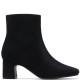 CLARKS</br>Clarks FERNIE ZIP Γυναικεία Μποτάκια Μαύρο Suede