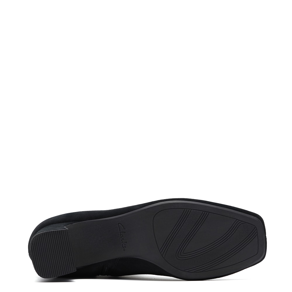 CLARKS</br>Clarks FERNIE ZIP Γυναικεία Μποτάκια Μαύρο Suede
