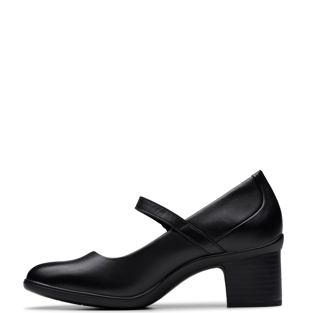 CLARKS</br>Clarks SHAYA JANE Γυναικείες Γόβες Μαύρο Δέρμα