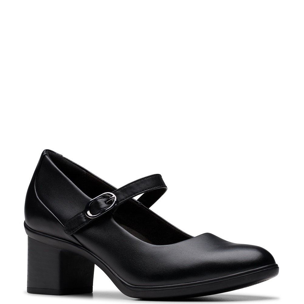 CLARKS</br>Clarks SHAYA JANE Γυναικείες Γόβες Μαύρο Δέρμα