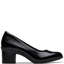 CLARKS</br>Clarks SHAYA POPPY Γυναικείες Γόβες Μαύρο Λουστρίνι