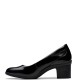 CLARKS</br>Clarks SHAYA POPPY Γυναικείες Γόβες Μαύρο Λουστρίνι CLARKS</br>Clarks SHAYA POPPY Γυναικείες Γόβες Μαύρο Λουστρίνι