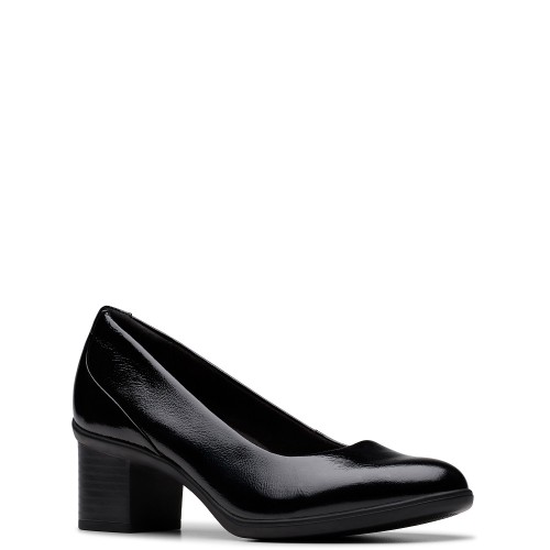 Clarks SHAYA POPPY Γυναικείες Γόβες Μαύρο Λουστρίνι Clarks SHAYA POPPY Γυναικείες Γόβες Μαύρο Λουστρίνι