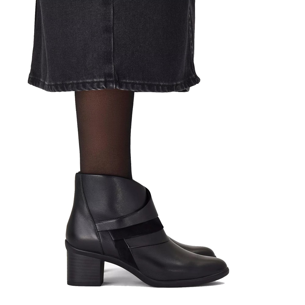 CLARKS</br>Clarks SHAYA SKY Γυναικεία Μποτάκια Μαύρο Δέρμα CLARKS</br>Clarks SHAYA SKY Γυναικεία Μποτάκια Μαύρο Δέρμα