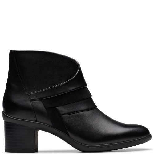 Clarks SHAYA SKY Γυναικεία Μποτάκια Μαύρο Δέρμα Clarks SHAYA SKY Γυναικεία Μποτάκια Μαύρο Δέρμα