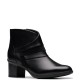 CLARKS</br>Clarks SHAYA SKY Γυναικεία Μποτάκια Μαύρο Δέρμα CLARKS</br>Clarks SHAYA SKY Γυναικεία Μποτάκια Μαύρο Δέρμα