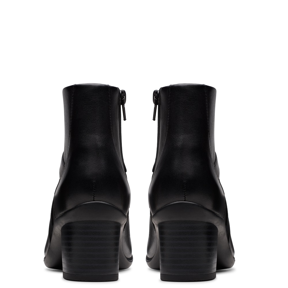 CLARKS</br>Clarks SHAYA SKY Γυναικεία Μποτάκια Μαύρο Δέρμα CLARKS</br>Clarks SHAYA SKY Γυναικεία Μποτάκια Μαύρο Δέρμα