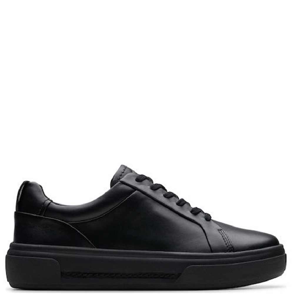 CLARKS</br>Clarks HOLLYHOCK WALK Γυναικεία Sneakers Μαύρο Δέρμα CLARKS</br>Clarks HOLLYHOCK WALK Γυναικεία Sneakers Μαύρο Δέρμα