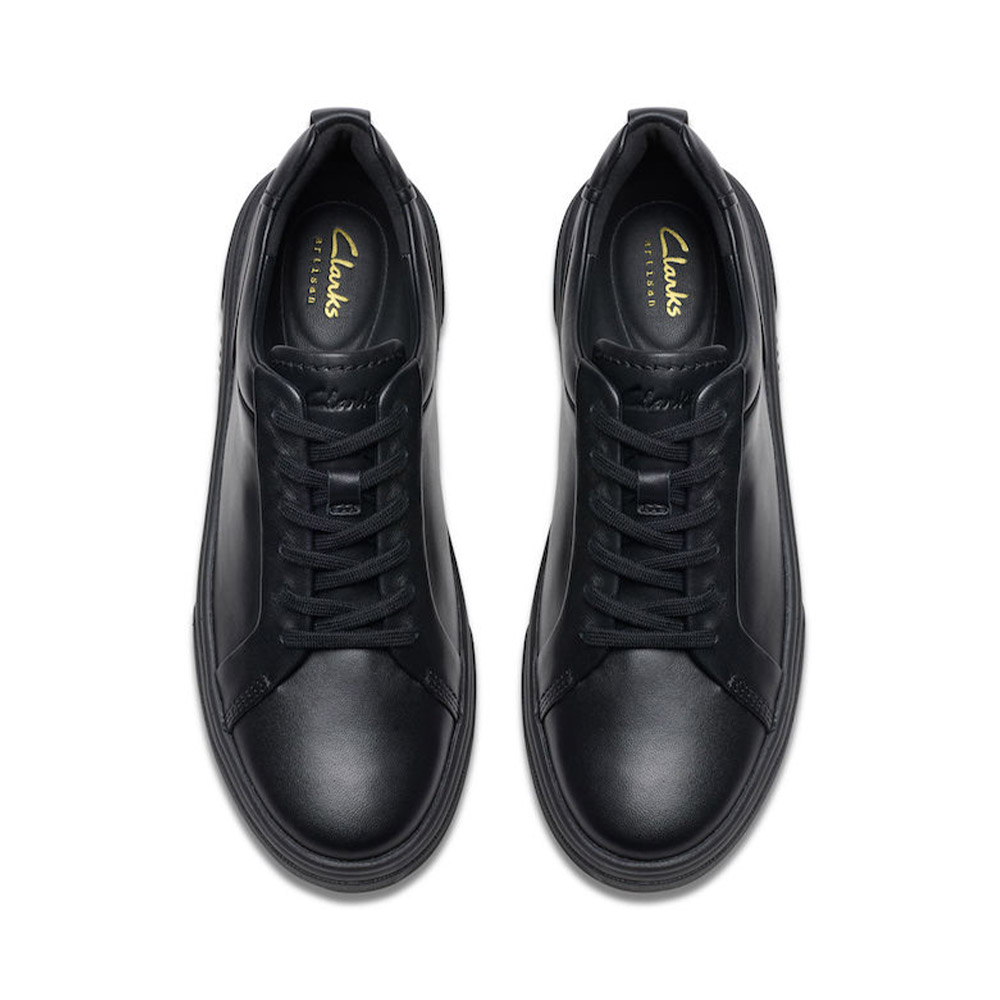 CLARKS</br>Clarks HOLLYHOCK WALK Γυναικεία Sneakers Μαύρο Δέρμα CLARKS</br>Clarks HOLLYHOCK WALK Γυναικεία Sneakers Μαύρο Δέρμα