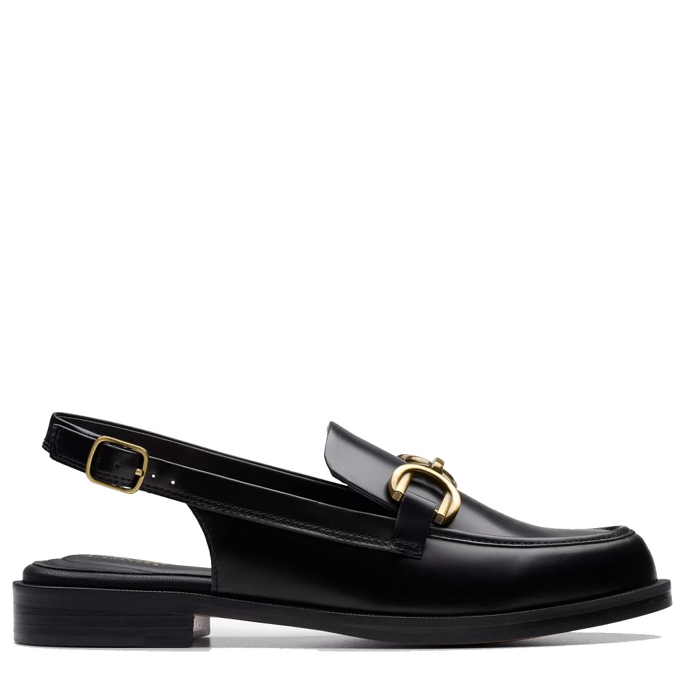 CLARKS</br>Clarks STRAVEN SLING Γυναικεία Slingback Μαύρο Δέρμα CLARKS</br>Clarks STRAVEN SLING Γυναικεία Slingback Μαύρο Δέρμα