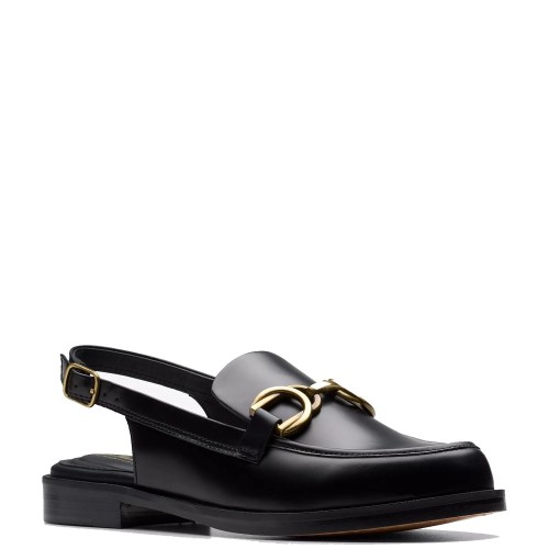 Clarks STRAVEN SLING Γυναικεία Slingback Μαύρο Δέρμα Clarks STRAVEN SLING Γυναικεία Slingback Μαύρο Δέρμα