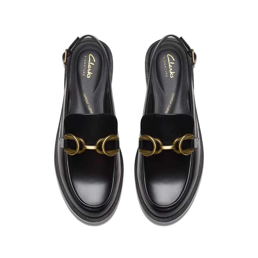 CLARKS</br>Clarks STRAVEN SLING Γυναικεία Slingback Μαύρο Δέρμα CLARKS</br>Clarks STRAVEN SLING Γυναικεία Slingback Μαύρο Δέρμα