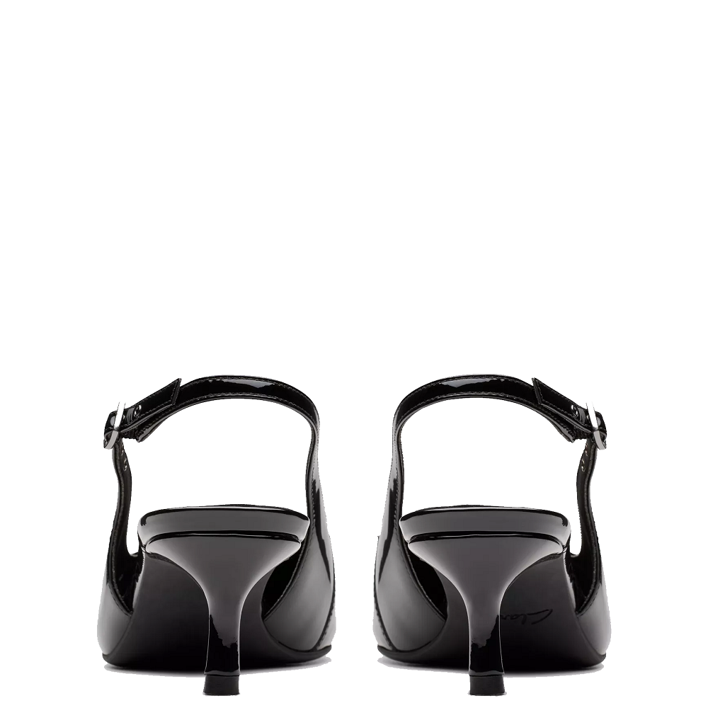 CLARKS</br>Clarks ZAREY SLING Γυναικεία Slingback Μαύρο Δέρμα Λουστρίνι CLARKS</br>Clarks ZAREY SLING Γυναικεία Slingback Μαύρο Δέρμα Λουστρίνι