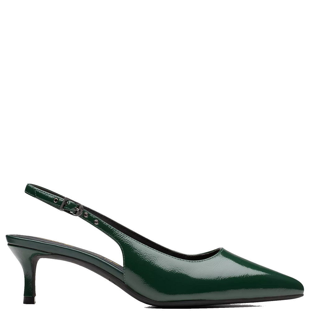 CLARKS</br>Clarks ZAREY SLING Γυναικεία Slingback Πράσινο Δέρμα Λουστρίνι CLARKS</br>Clarks ZAREY SLING Γυναικεία Slingback Πράσινο Δέρμα Λουστρίνι
