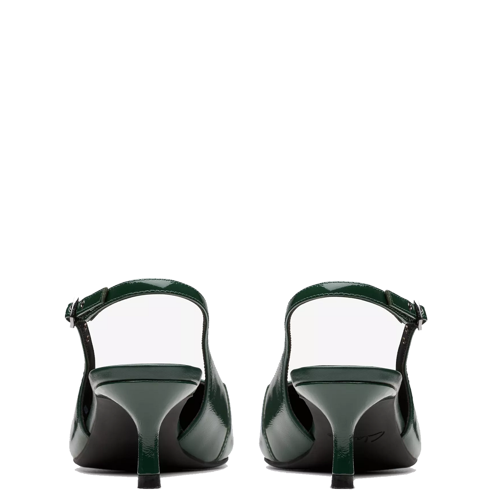 CLARKS</br>Clarks ZAREY SLING Γυναικεία Slingback Πράσινο Δέρμα Λουστρίνι CLARKS</br>Clarks ZAREY SLING Γυναικεία Slingback Πράσινο Δέρμα Λουστρίνι