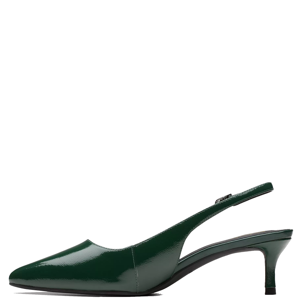 CLARKS</br>Clarks ZAREY SLING Γυναικεία Slingback Πράσινο Δέρμα Λουστρίνι CLARKS</br>Clarks ZAREY SLING Γυναικεία Slingback Πράσινο Δέρμα Λουστρίνι