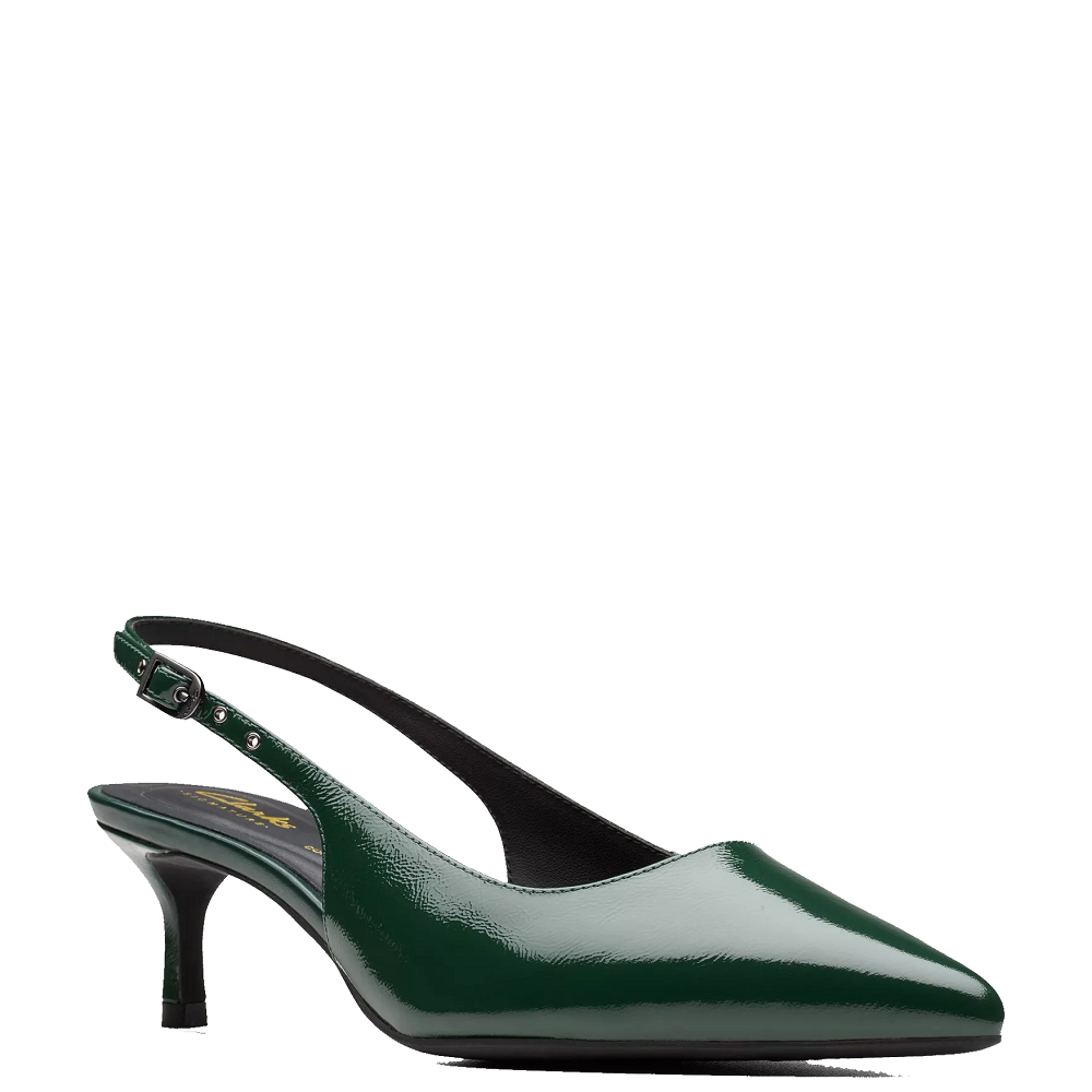 CLARKS</br>Clarks ZAREY SLING Γυναικεία Slingback Πράσινο Δέρμα Λουστρίνι CLARKS</br>Clarks ZAREY SLING Γυναικεία Slingback Πράσινο Δέρμα Λουστρίνι