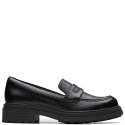 CLARKS</br>Clarks ORINOCO3 EDGE Γυναικεία Loafers Μαύρο Δέρμα