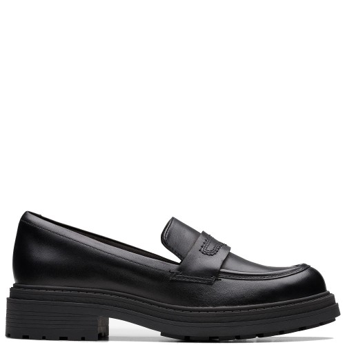 Clarks ORINOCO3 EDGE Γυναικεία Loafers Μαύρο Δέρμα Clarks ORINOCO3 EDGE Γυναικεία Loafers Μαύρο Δέρμα