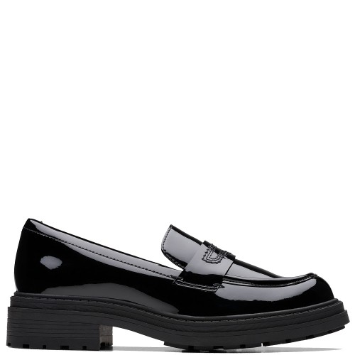 Clarks ORINOCO3 EDGE Γυναικεία Loafers Μαύρο Δέρμα Λουστρίνι Clarks ORINOCO3 EDGE Γυναικεία Loafers Μαύρο Δέρμα Λουστρίνι