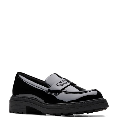Clarks ORINOCO3 EDGE Γυναικεία Loafers Μαύρο Δέρμα Λουστρίνι Clarks ORINOCO3 EDGE Γυναικεία Loafers Μαύρο Δέρμα Λουστρίνι