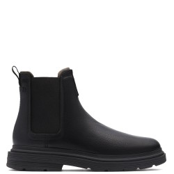 CLARKS</br>Clarks BADBURY EASY Ανδρικά Μποτάκια Chelsea Μαύρο Δέρμα