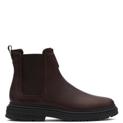 CLARKS</br>Clarks BADBURY EASY Ανδρικά Μποτάκια Chelsea Καφέ Δέρμα