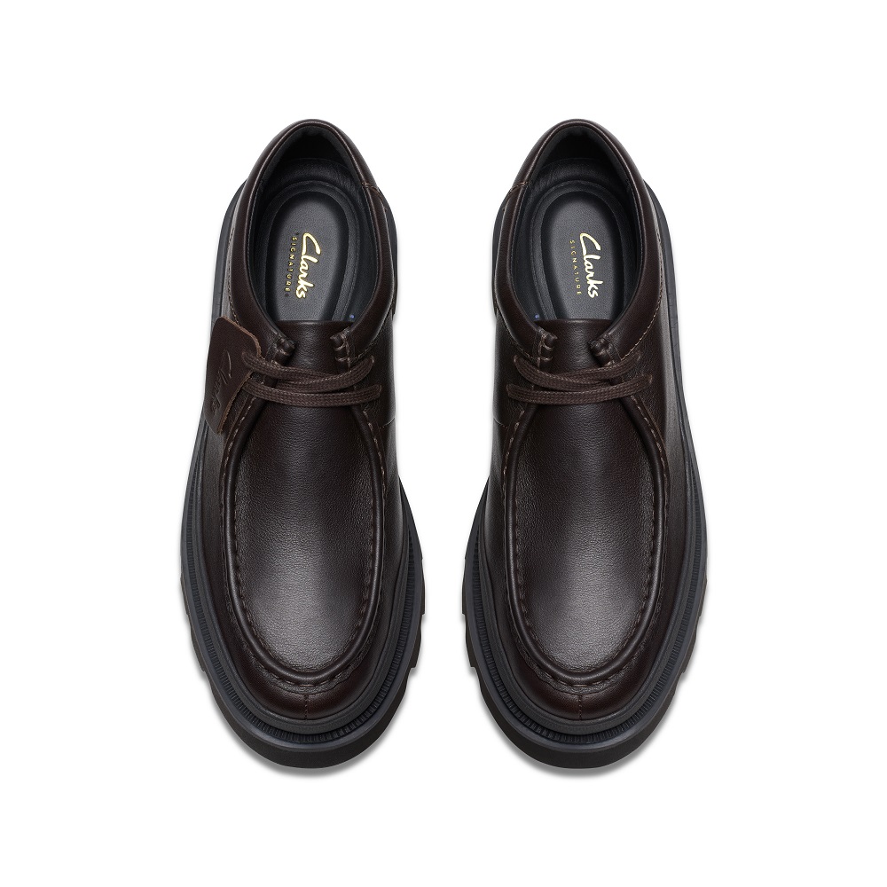 CLARKS</br>Clarks BADELL SEAM Ανδρικά Δετά Παπούτσια Καφέ Δέρμα CLARKS</br>Clarks BADELL SEAM Ανδρικά Δετά Παπούτσια Καφέ Δέρμα