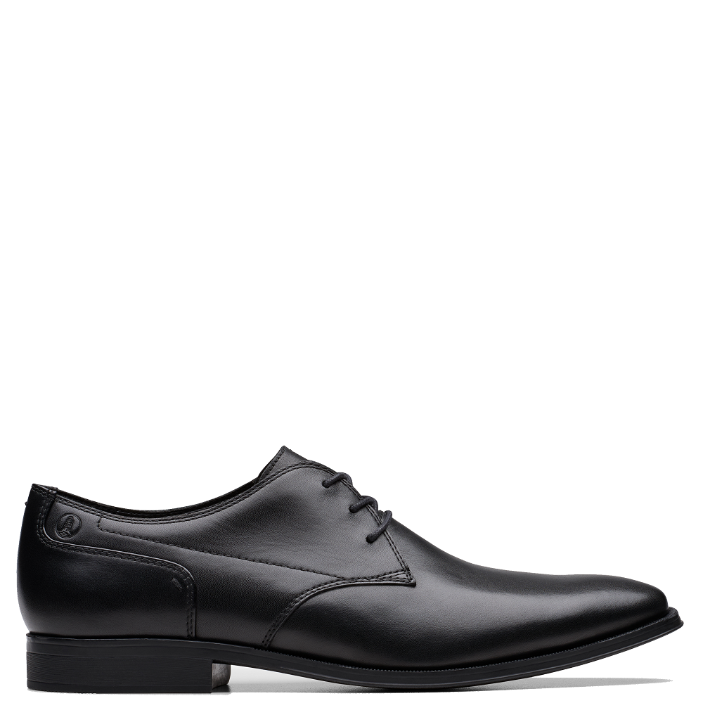 CLARKS</br>Clarks PAULTON LACE Ανδρικά Δετά Παπούτσια Μαύρο Δέρμα CLARKS</br>Clarks PAULTON LACE Ανδρικά Δετά Παπούτσια Μαύρο Δέρμα