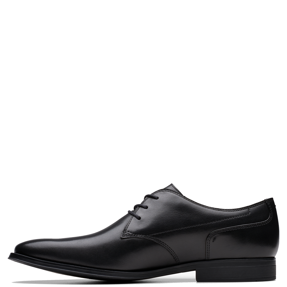 CLARKS</br>Clarks PAULTON LACE Ανδρικά Δετά Παπούτσια Μαύρο Δέρμα CLARKS</br>Clarks PAULTON LACE Ανδρικά Δετά Παπούτσια Μαύρο Δέρμα
