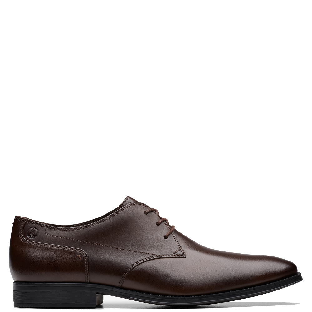 CLARKS</br>Clarks PAULTON LACE Ανδρικά Δετά Παπούτσια Καφέ Δέρμα CLARKS</br>Clarks PAULTON LACE Ανδρικά Δετά Παπούτσια Καφέ Δέρμα