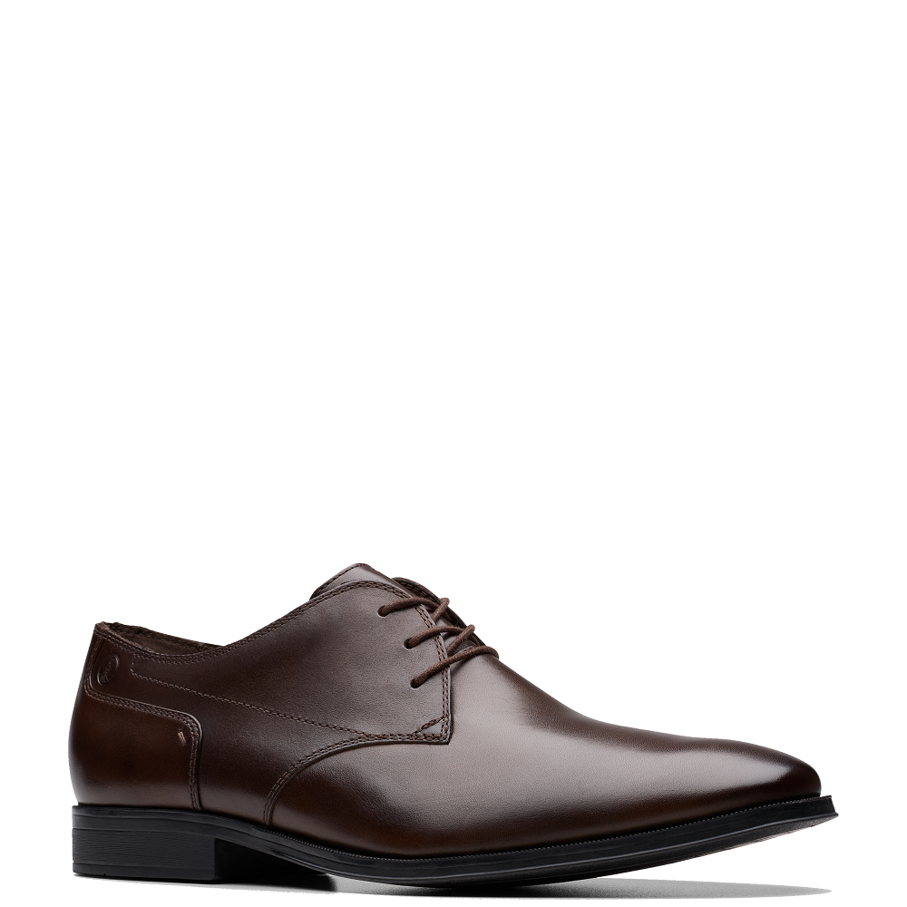 CLARKS</br>Clarks PAULTON LACE Ανδρικά Δετά Παπούτσια Καφέ Δέρμα CLARKS</br>Clarks PAULTON LACE Ανδρικά Δετά Παπούτσια Καφέ Δέρμα