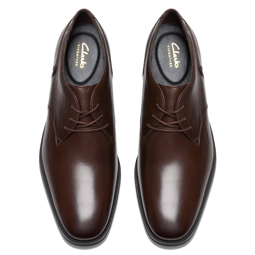 CLARKS</br>Clarks PAULTON LACE Ανδρικά Δετά Παπούτσια Καφέ Δέρμα CLARKS</br>Clarks PAULTON LACE Ανδρικά Δετά Παπούτσια Καφέ Δέρμα