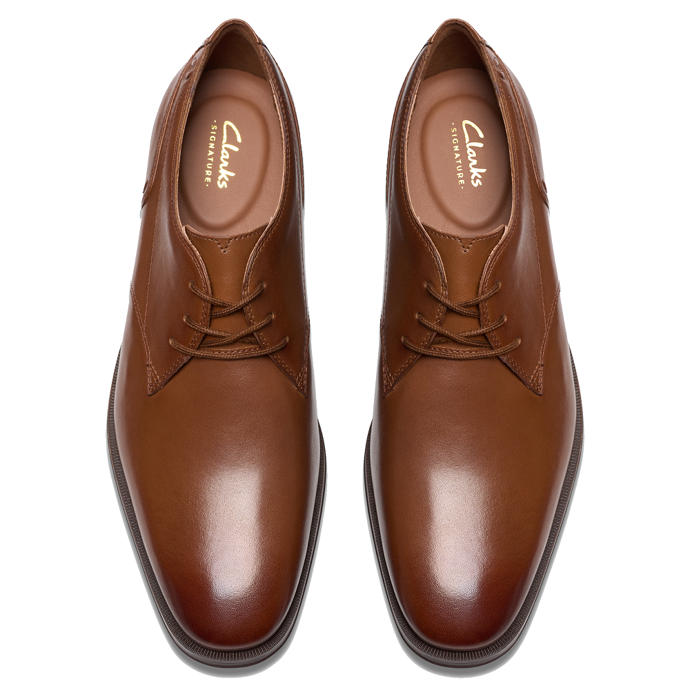 CLARKS</br>Clarks PAULTON LACE Ανδρικά Δετά Παπούτσια Ταμπά Δέρμα CLARKS</br>Clarks PAULTON LACE Ανδρικά Δετά Παπούτσια Ταμπά Δέρμα