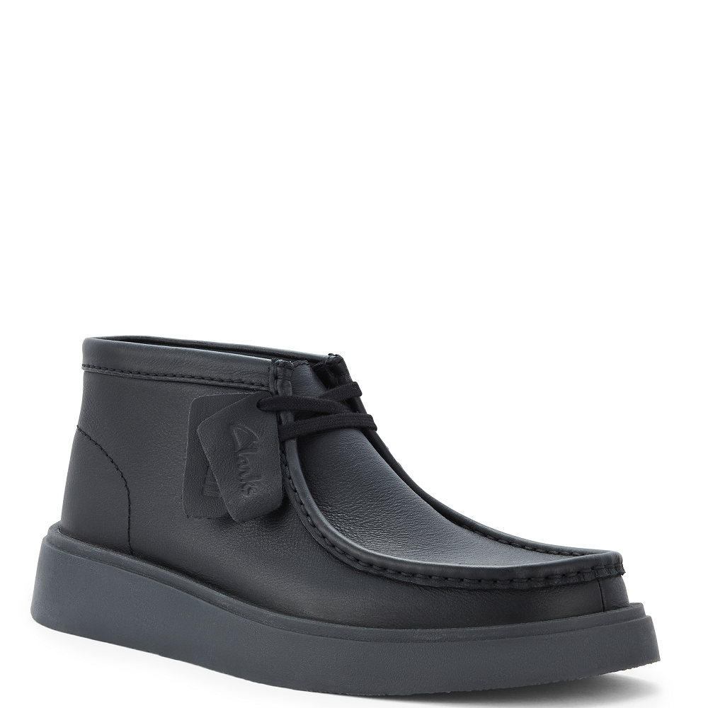 CLARKS</br>Clarks TORVIEW HI Ανδρικά Μποτάκια Μαύρο Δέρμα CLARKS</br>Clarks TORVIEW HI Ανδρικά Μποτάκια Μαύρο Δέρμα